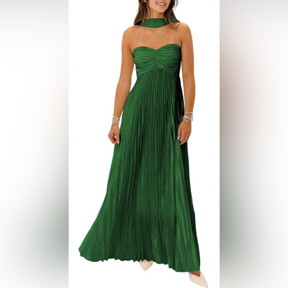 Elegant Green Maxi Dress